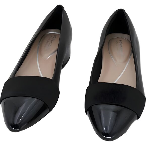 Easy Spirit Casta eFlex Black Low Heel Pumps Comfortable Work Shoes 6M - Picture 5 of 6